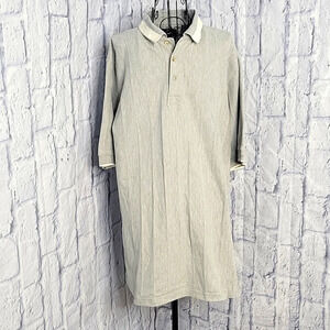 GREG NORMAN Gray Short Sleeves Men's‎ Polo Shirt Large